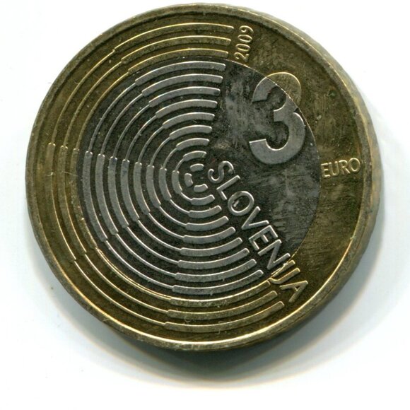 2009 Slovenia Bimetallic 3 Euro Commemorative Coin (b756-3) - Picture 2 of 2